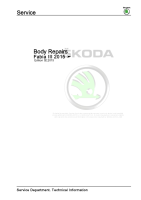 Skoda Fabia III - Workshop manual - Body_Repairs - Bodywork